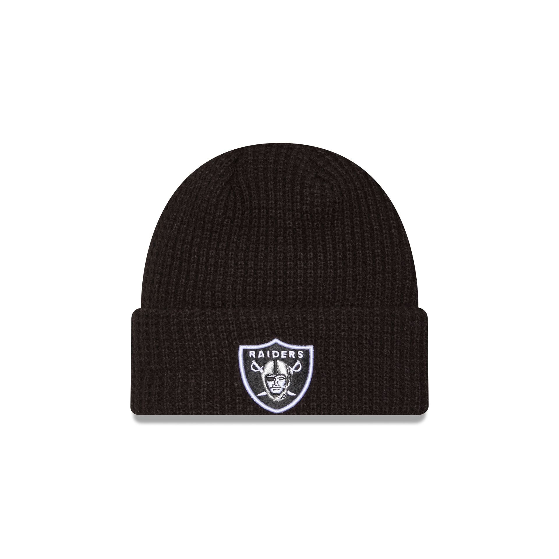 Las Vegas Raiders Waffle Stitch Knit Beanie Hat