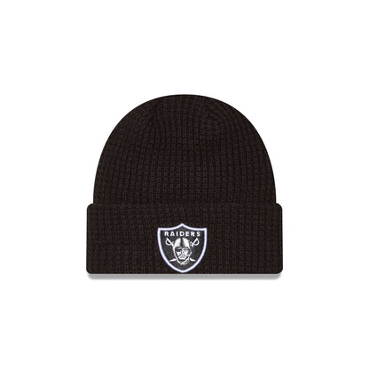 Las Vegas Raiders Waffle Stitch Knit Beanie Hat