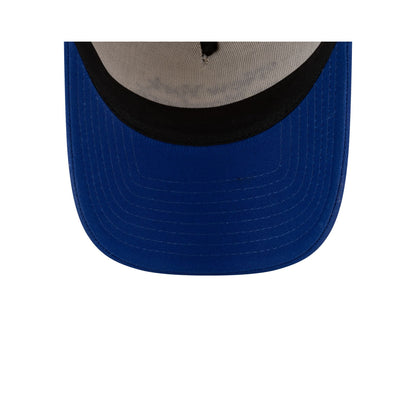 New York or Nowhere x New York Mets Chrome White Wordmark 9FORTY A-Frame Snapback Hat