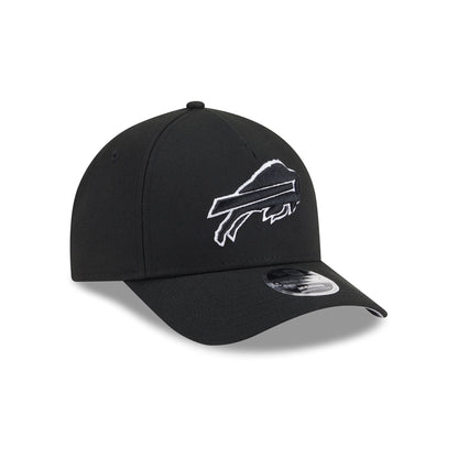 Buffalo Bills Black & White 9FORTY M-Crown A-Frame Snapback Hat