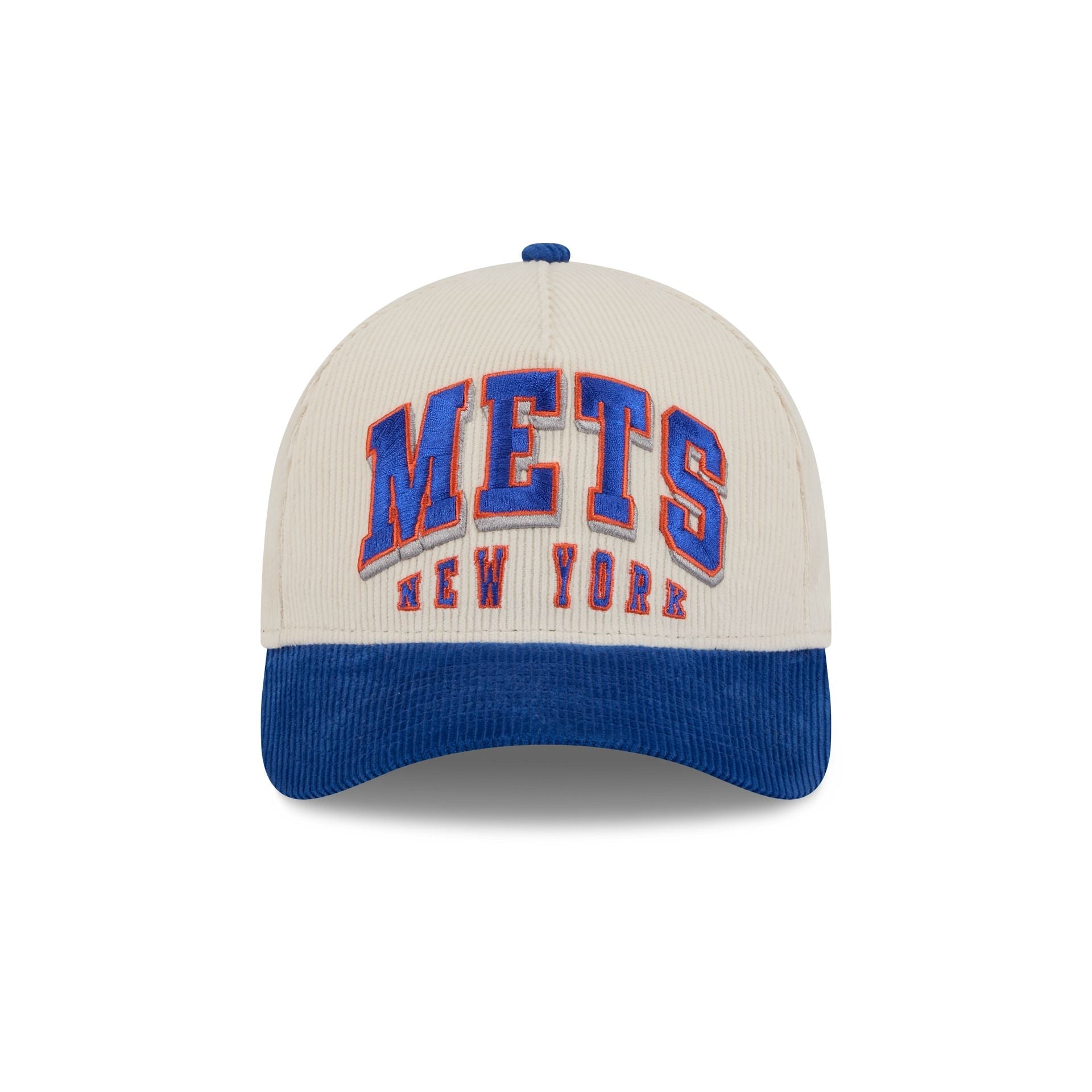 New York Mets Stacked Corduroy 9FORTY M-Crown A-Frame Snapback Hat