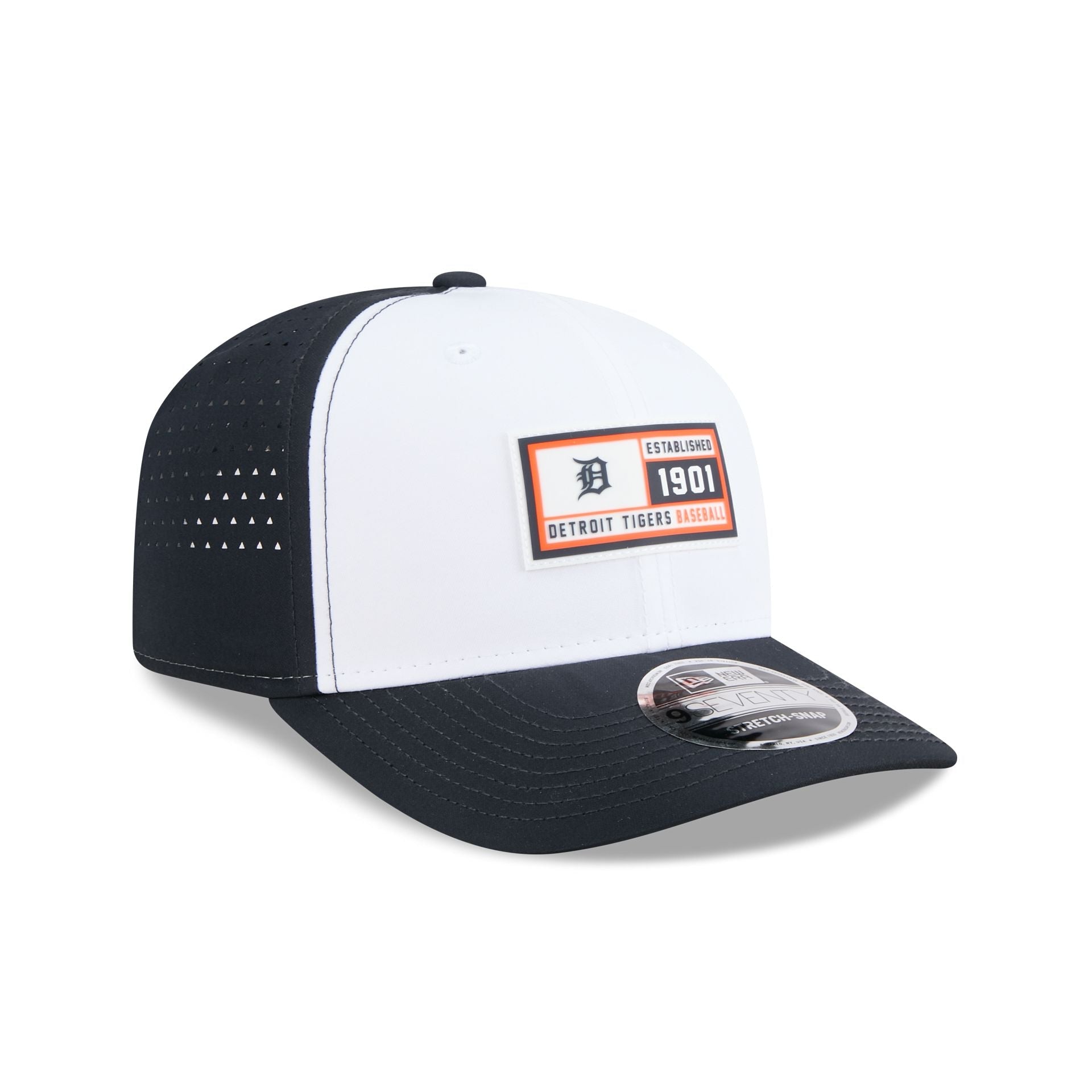Detroit Tigers Est. Patch 9SEVENTY Stretch-Snap Hat