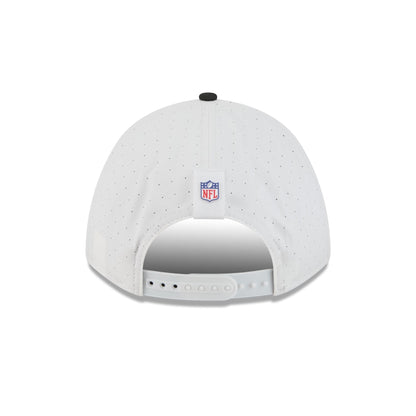 Las Vegas Raiders 2025 Training 9FORTY M-Crown A-Frame Snapback Hat