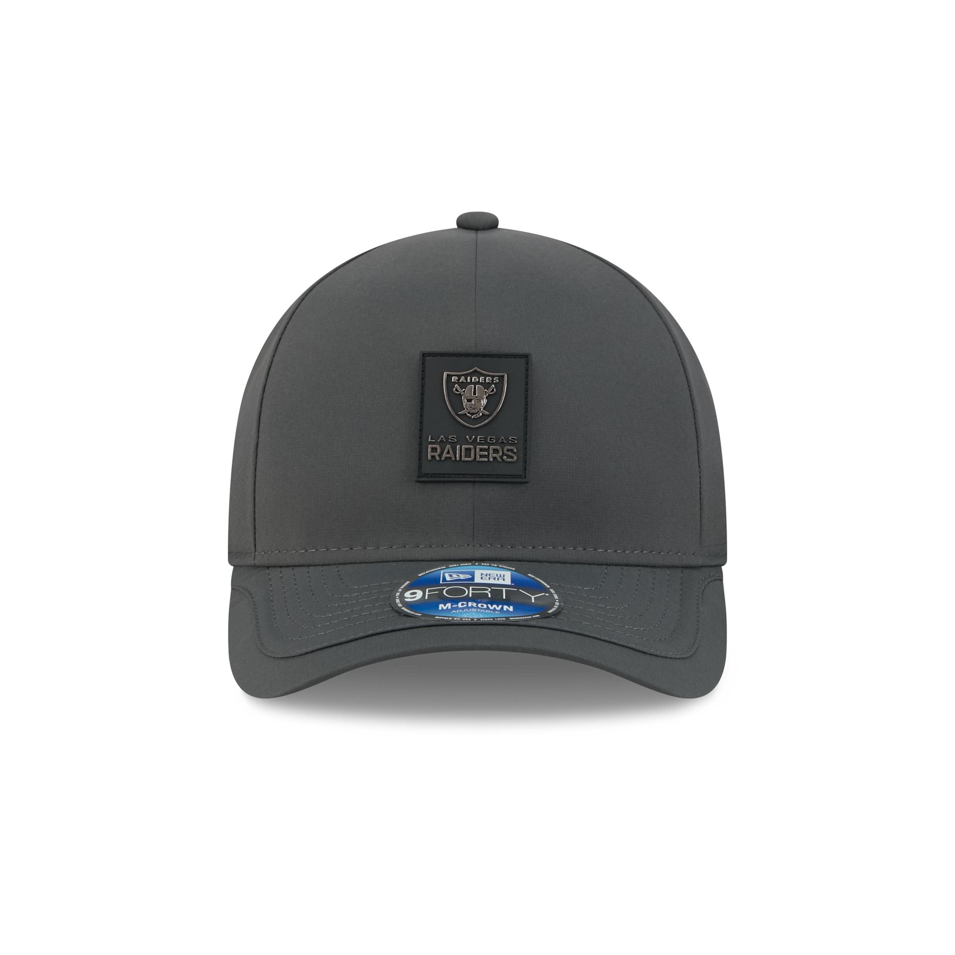 Las Vegas Raiders 2025 Sideline Cold Weather Steel Clouds 9FORTY M-Crown Snapback Hat