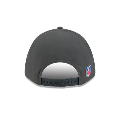 Las Vegas Raiders 2025 Sideline Cold Weather Steel Clouds 9FORTY M-Crown Snapback Hat