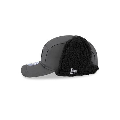 Las Vegas Raiders 2025 Sideline Cold Weather Steel Clouds Runner Dogear Adjustable Hat