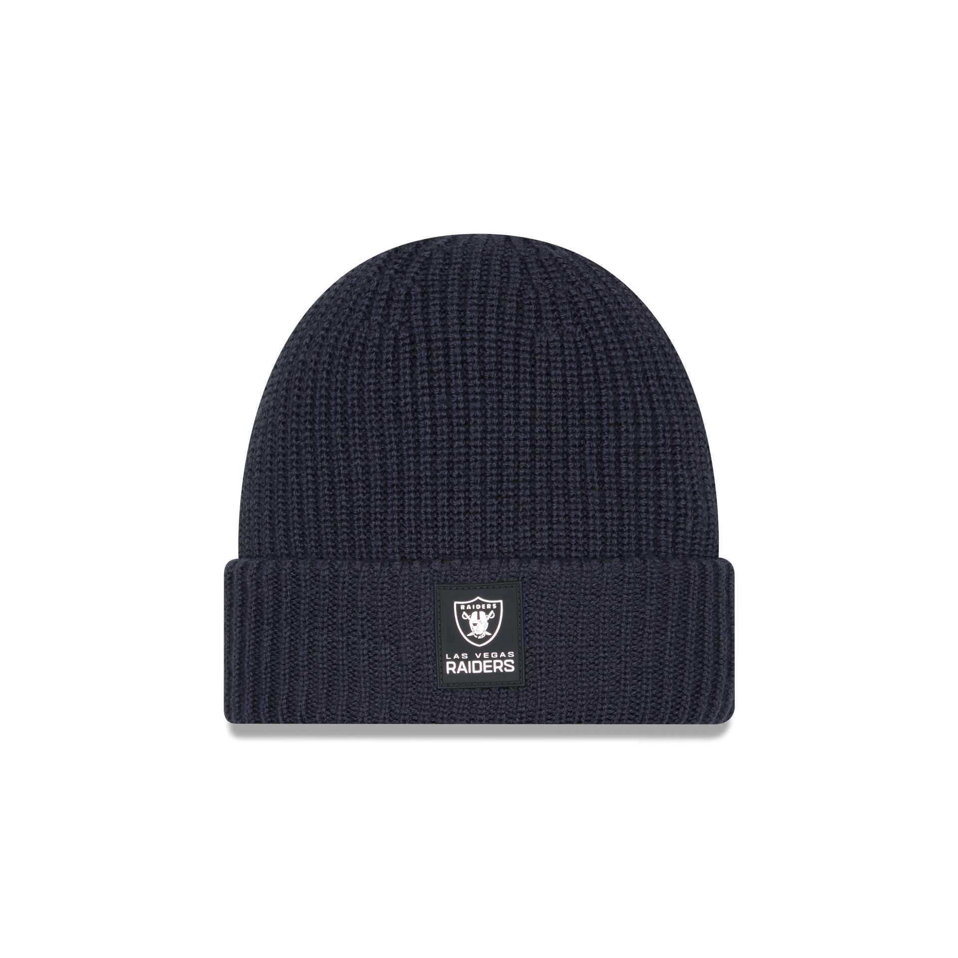 Las Vegas Raiders 2025 Sideline Cold Weather Steel Clouds Cuff Knit Beanie
