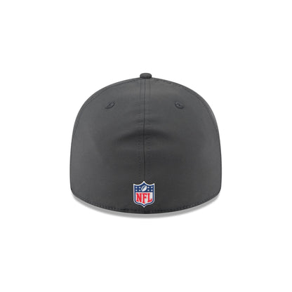 Las Vegas Raiders 2025 Sideline Cold Weather Steel Clouds Retro Crown 59FIFTY A-Frame Fitted Hat