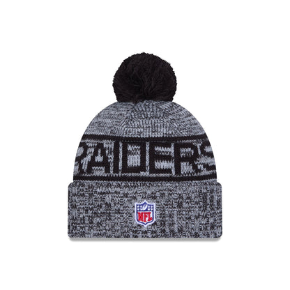 Las Vegas Raiders 2025 Sideline Cold Weather Pom Knit Hat