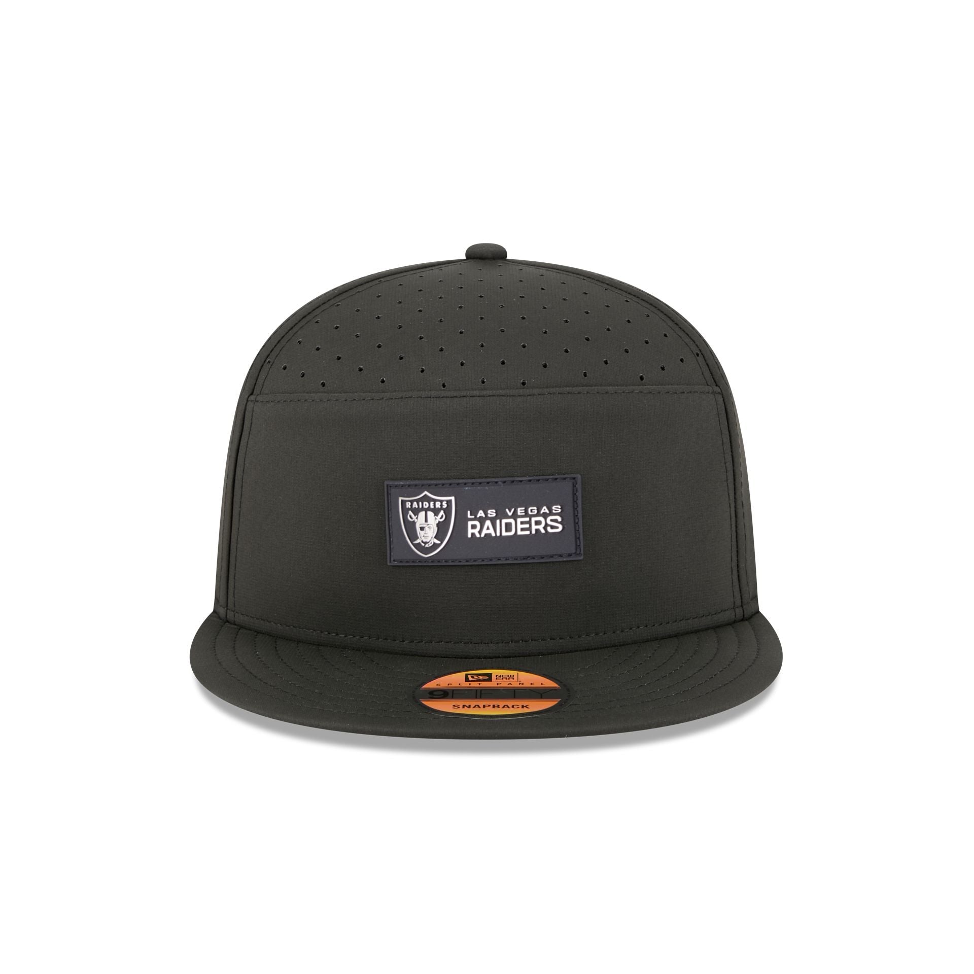 Las Vegas Raiders 2025 Sideline Hot Weather Split Panel 9FIFTY Snapback Hat