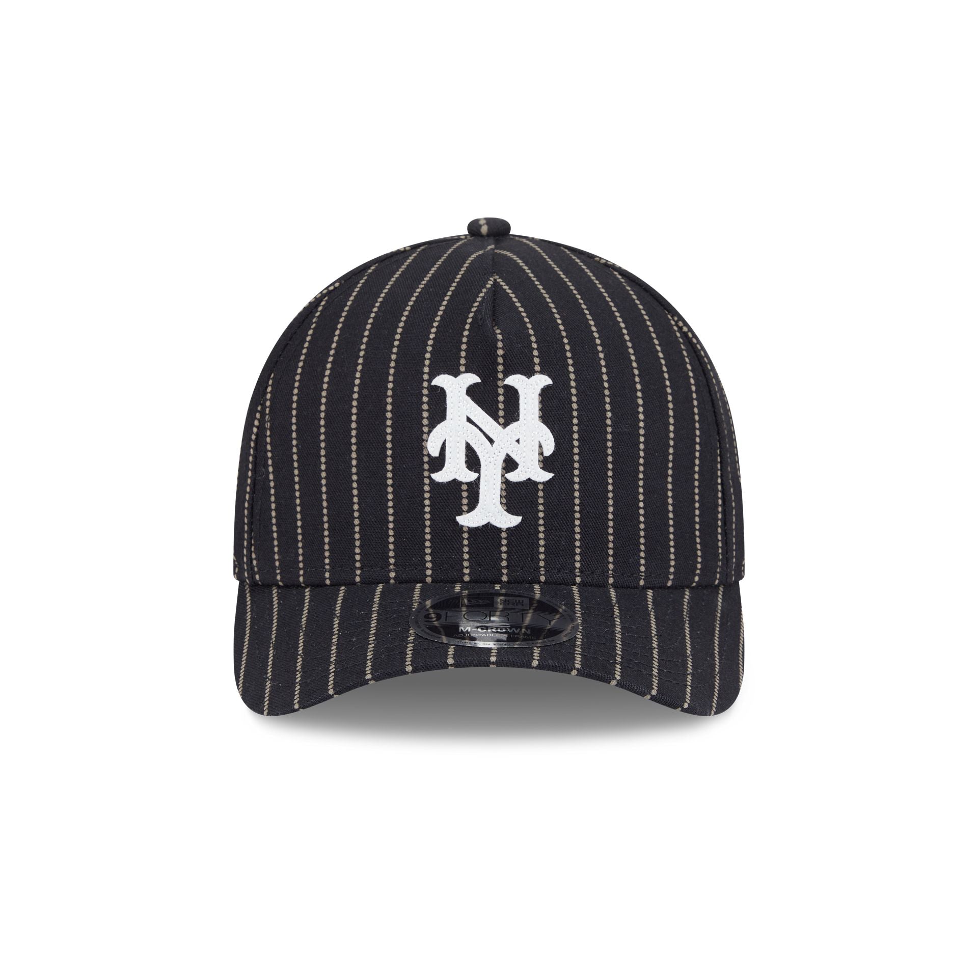 New York Mets Dotted Pinstripe 9FORTY M-Crown A-Frame Adjustable Hat