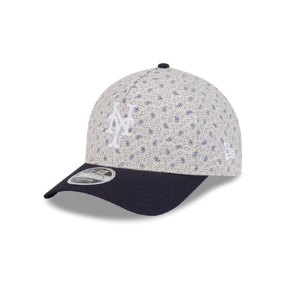 New York Mets Micro Print 9FORTY M-Crown A-Frame Adjustable Hat