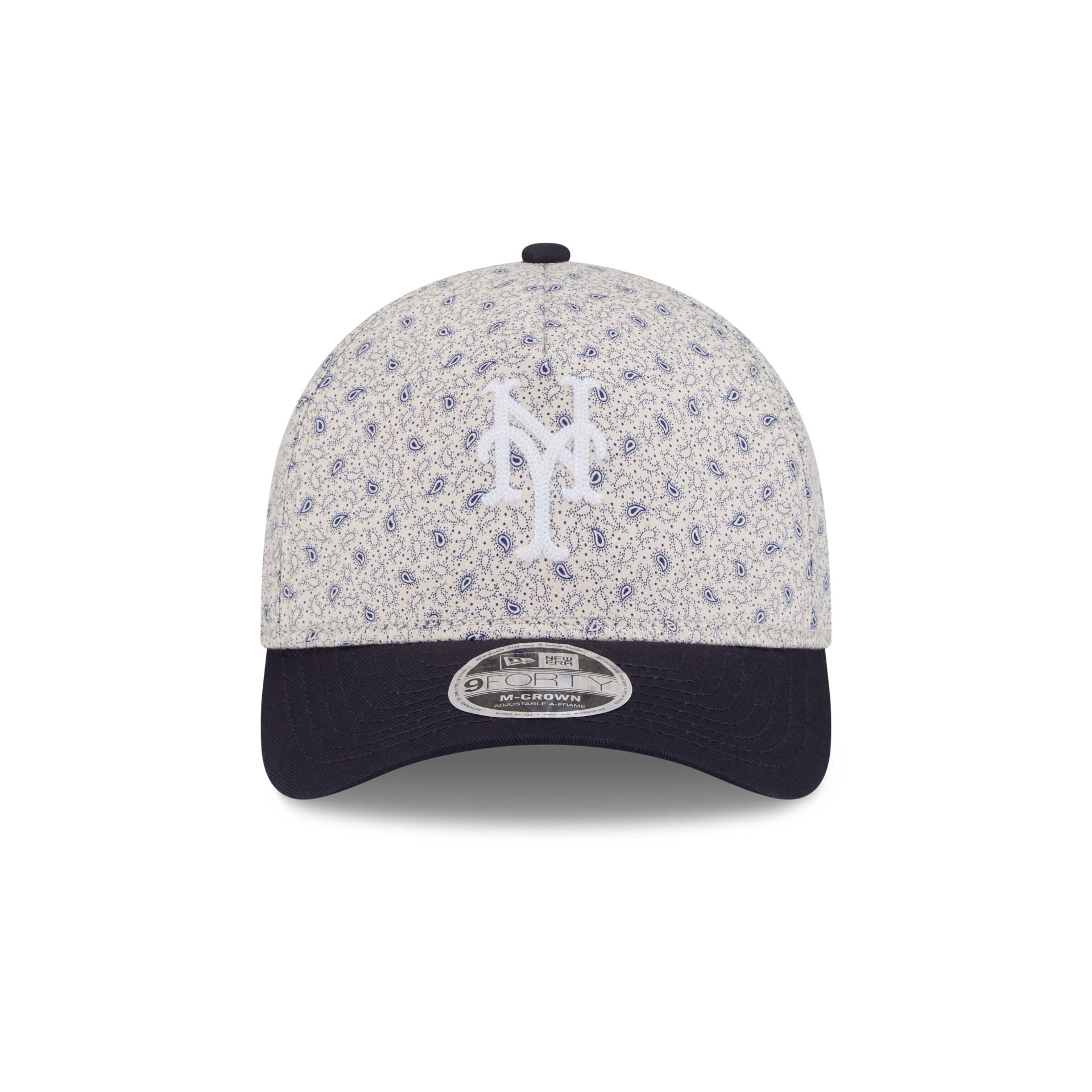 New York Mets Micro Print 9FORTY M-Crown A-Frame Adjustable Hat
