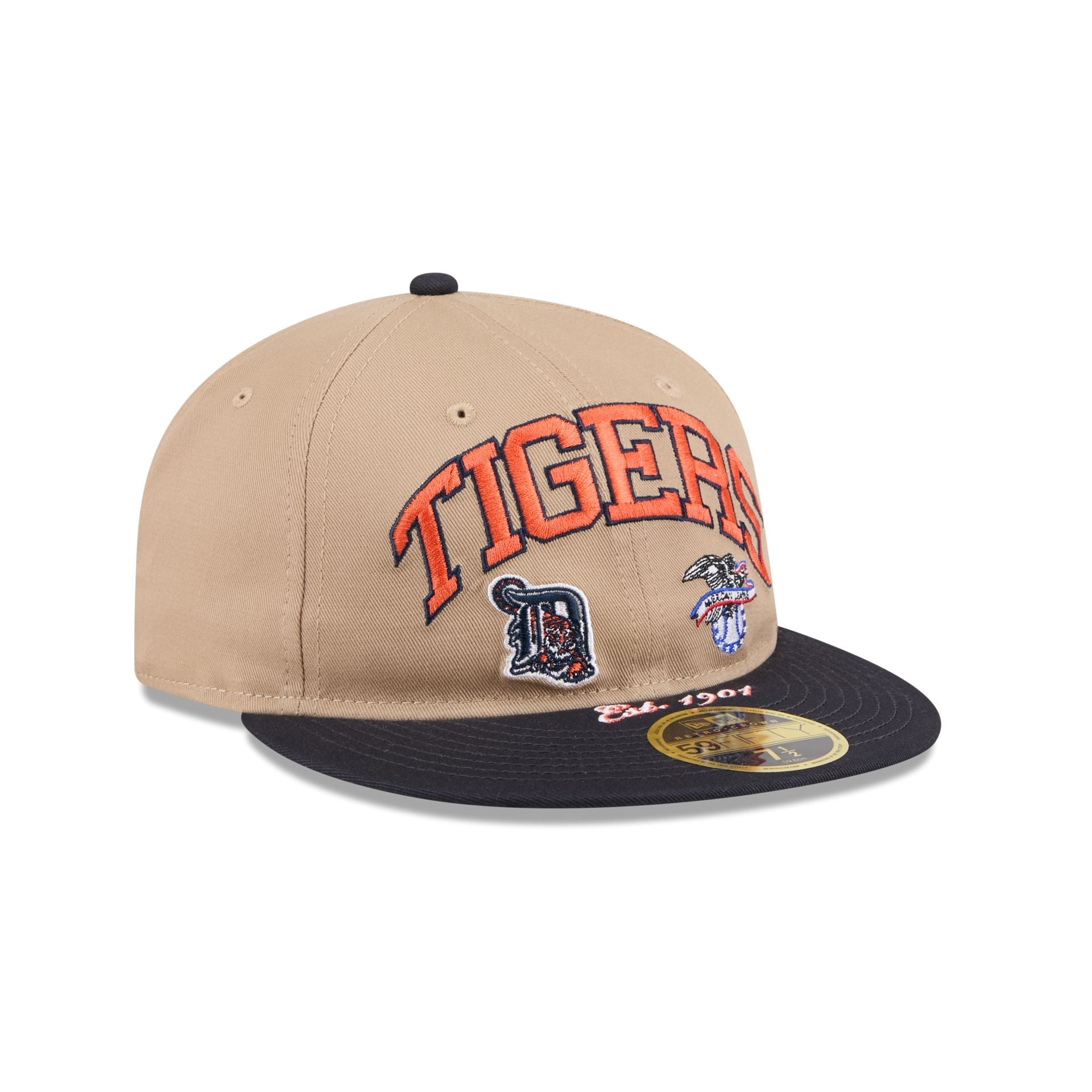 Detroit Tigers Camel Retro Crown 59FIFTY Fitted Hat
