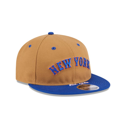 New York Mets Wheat Retro Crown 9FIFTY Snapback Hat