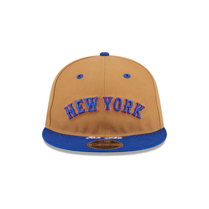 New York Mets Wheat Retro Crown 9FIFTY Snapback Hat