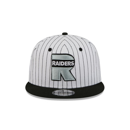 Las Vegas Raiders Deceptor Pinstripe 9FIFTY Snapback Hat
