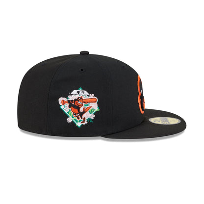 Baltimore Orioles Floral Undervisor 59FIFTY Fitted Hat