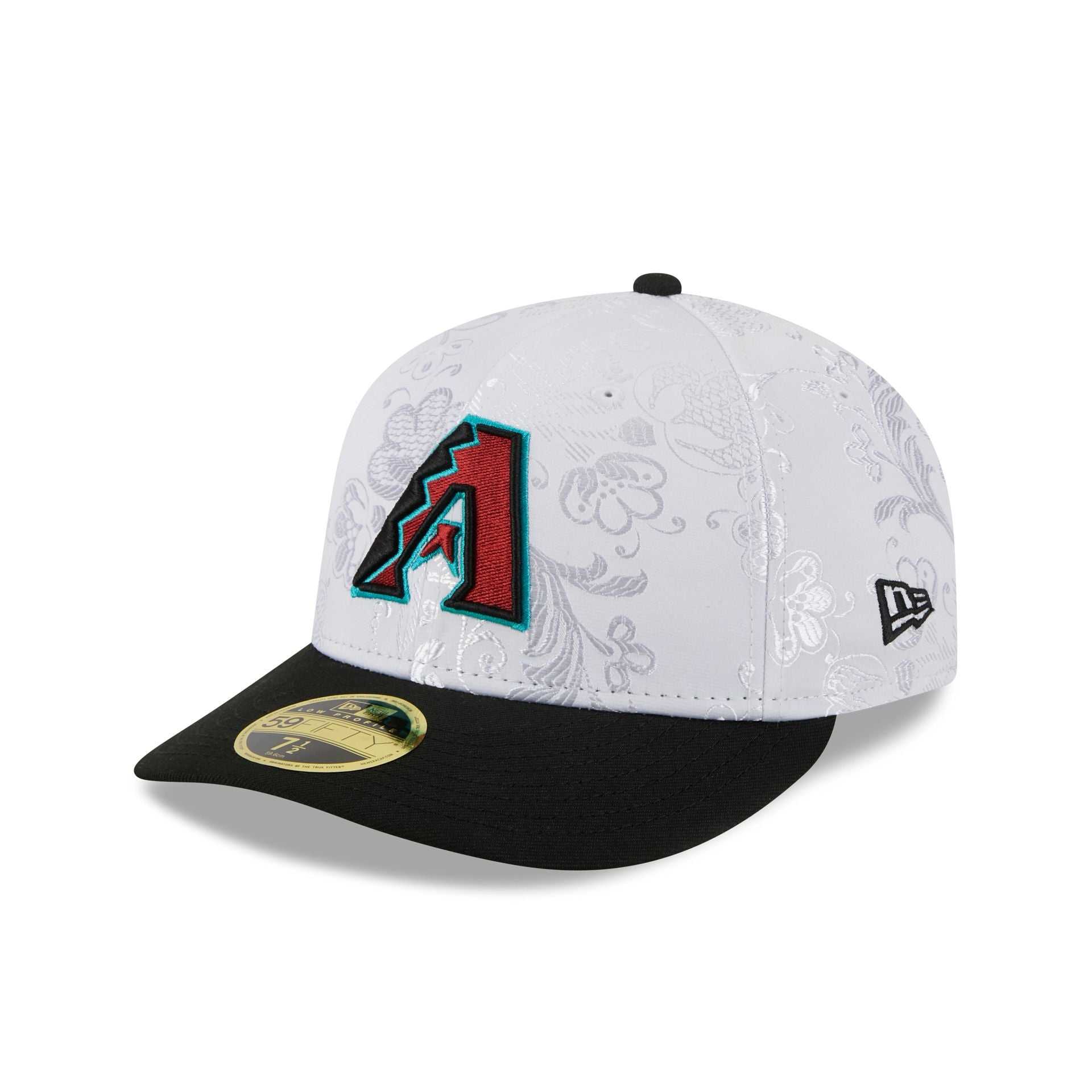 Arizona Diamondbacks Floral Shine Low Profile 59FIFTY Fitted Hat
