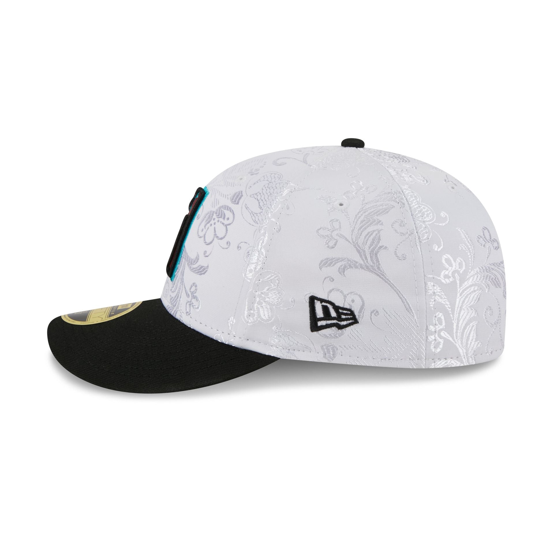Arizona Diamondbacks Floral Shine Low Profile 59FIFTY Fitted Hat