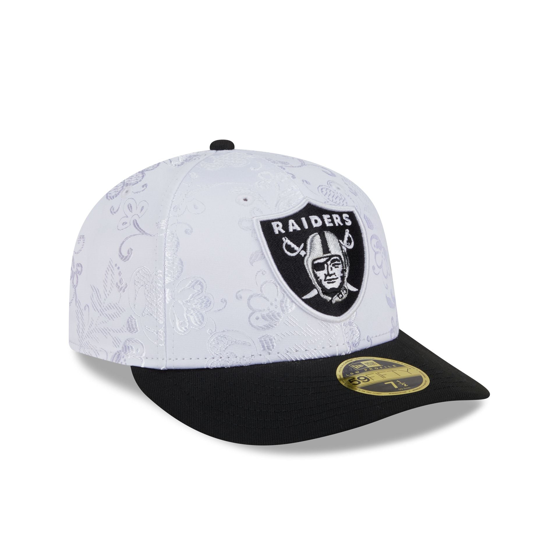 Las Vegas Raiders Floral Shine Low Profile 59FIFTY Fitted Hat