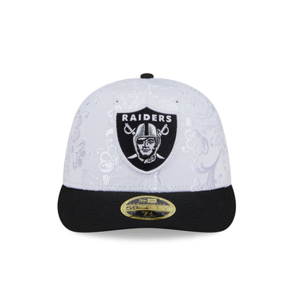 Las Vegas Raiders Floral Shine Low Profile 59FIFTY Fitted Hat