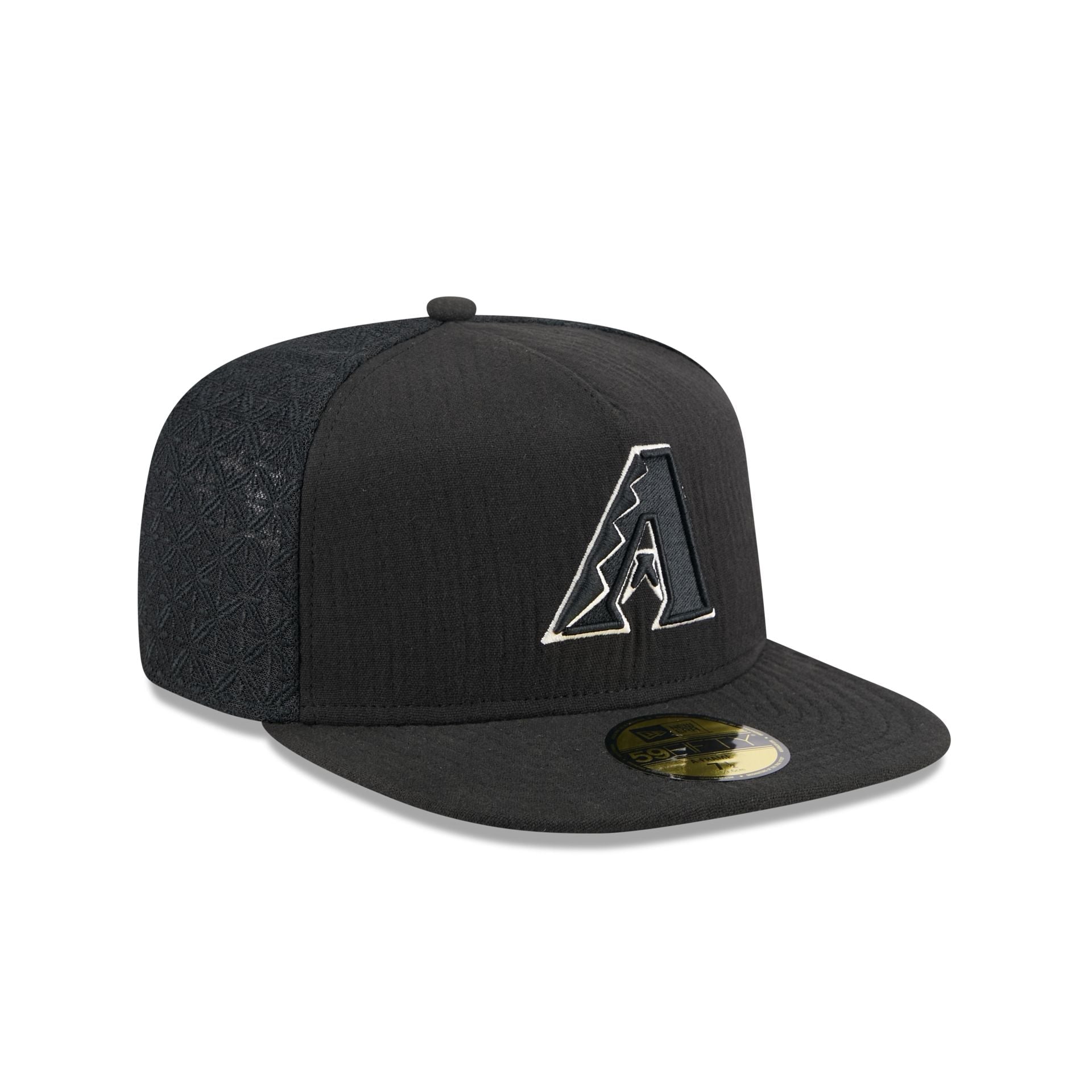 Arizona Diamondbacks Black Mesh 59FIFTY A-Frame Fitted Hat
