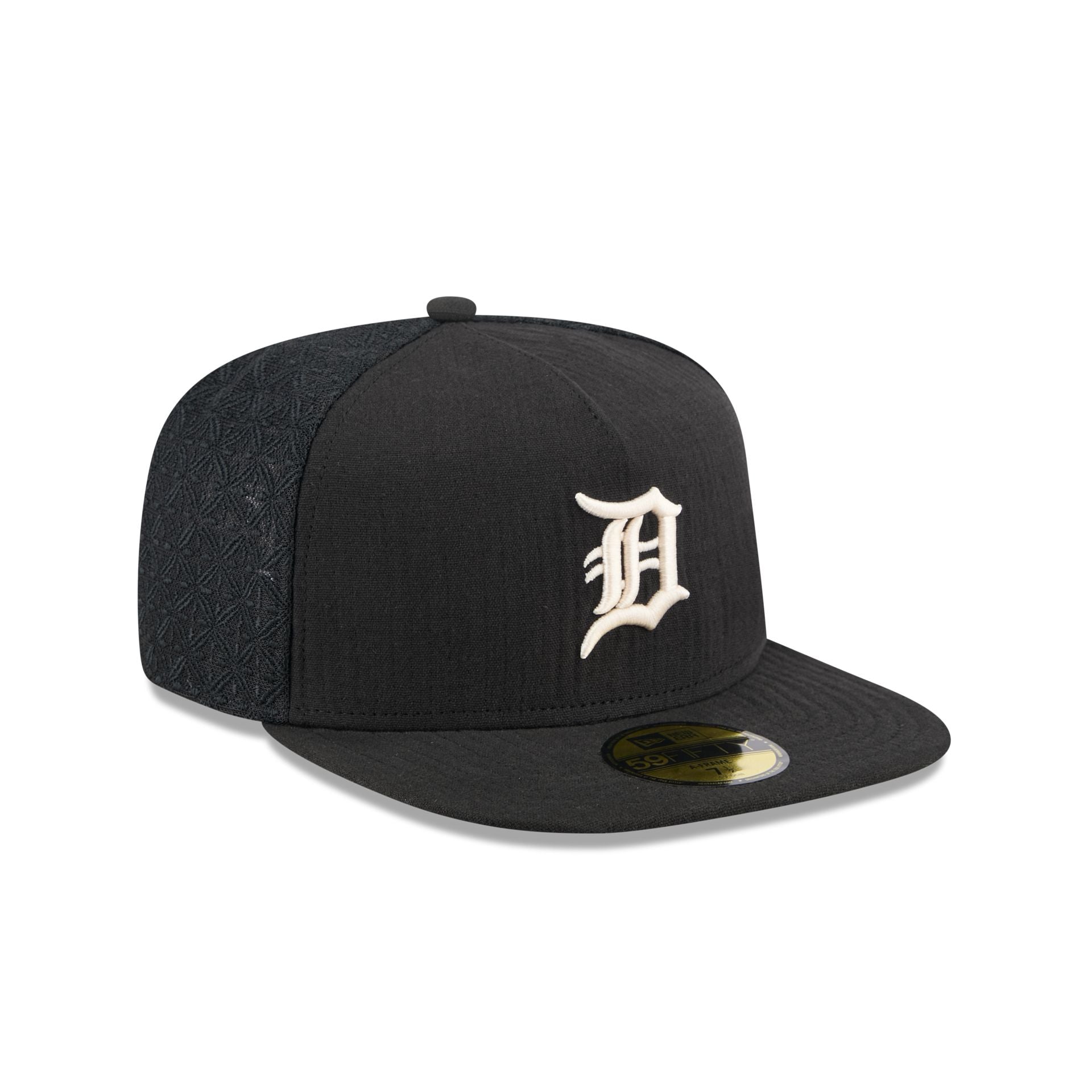 Detroit Tigers Black Mesh 59FIFTY A-Frame Fitted Hat