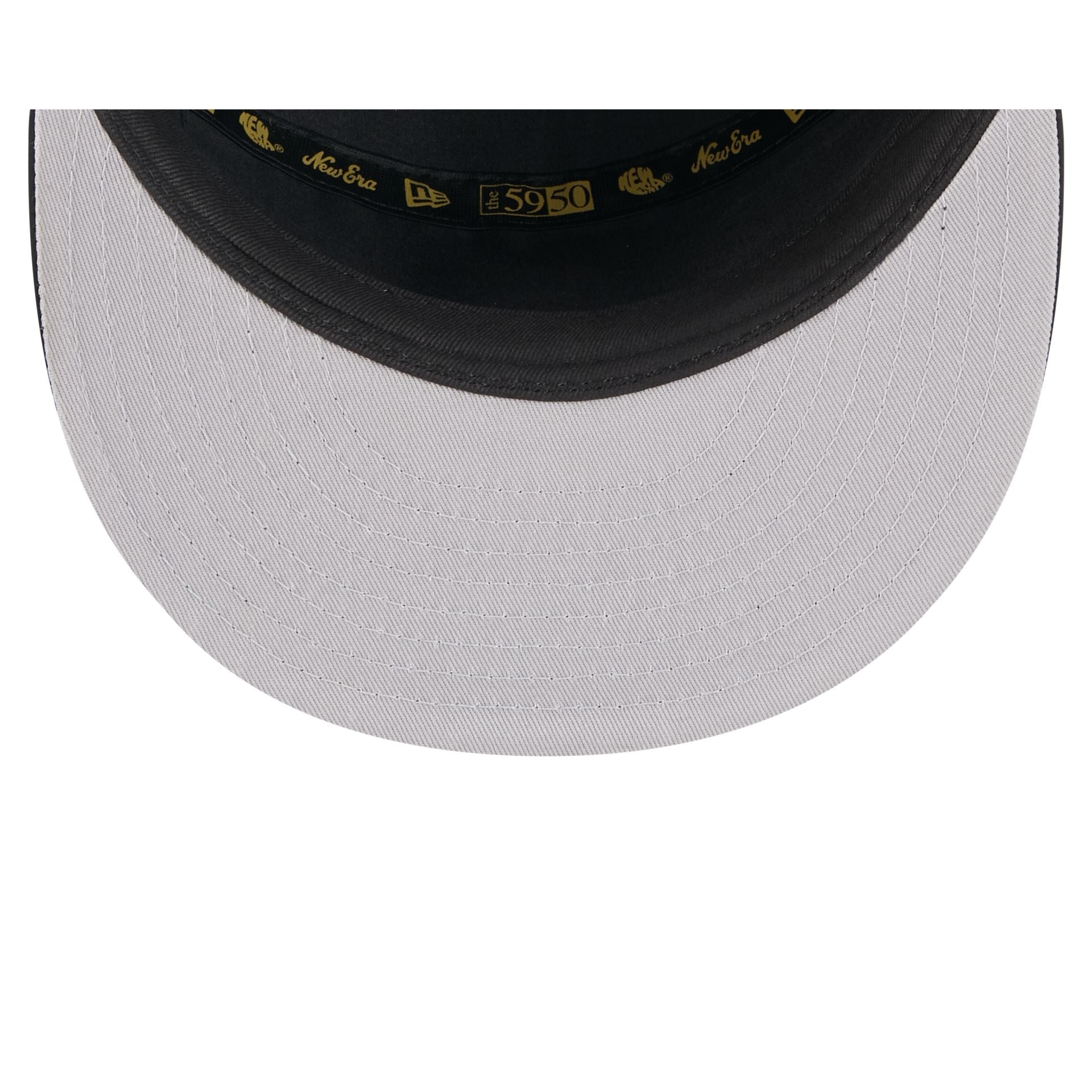 New York Mets Black Poly Rope Split Panel 59FIFTY Fitted Hat