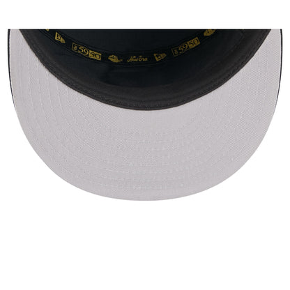 Buffalo Bills Black Poly Rope Split Panel 59FIFTY Fitted Hat