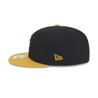 New York Mets Metallic Gold Logo 59FIFTY Fitted Hat