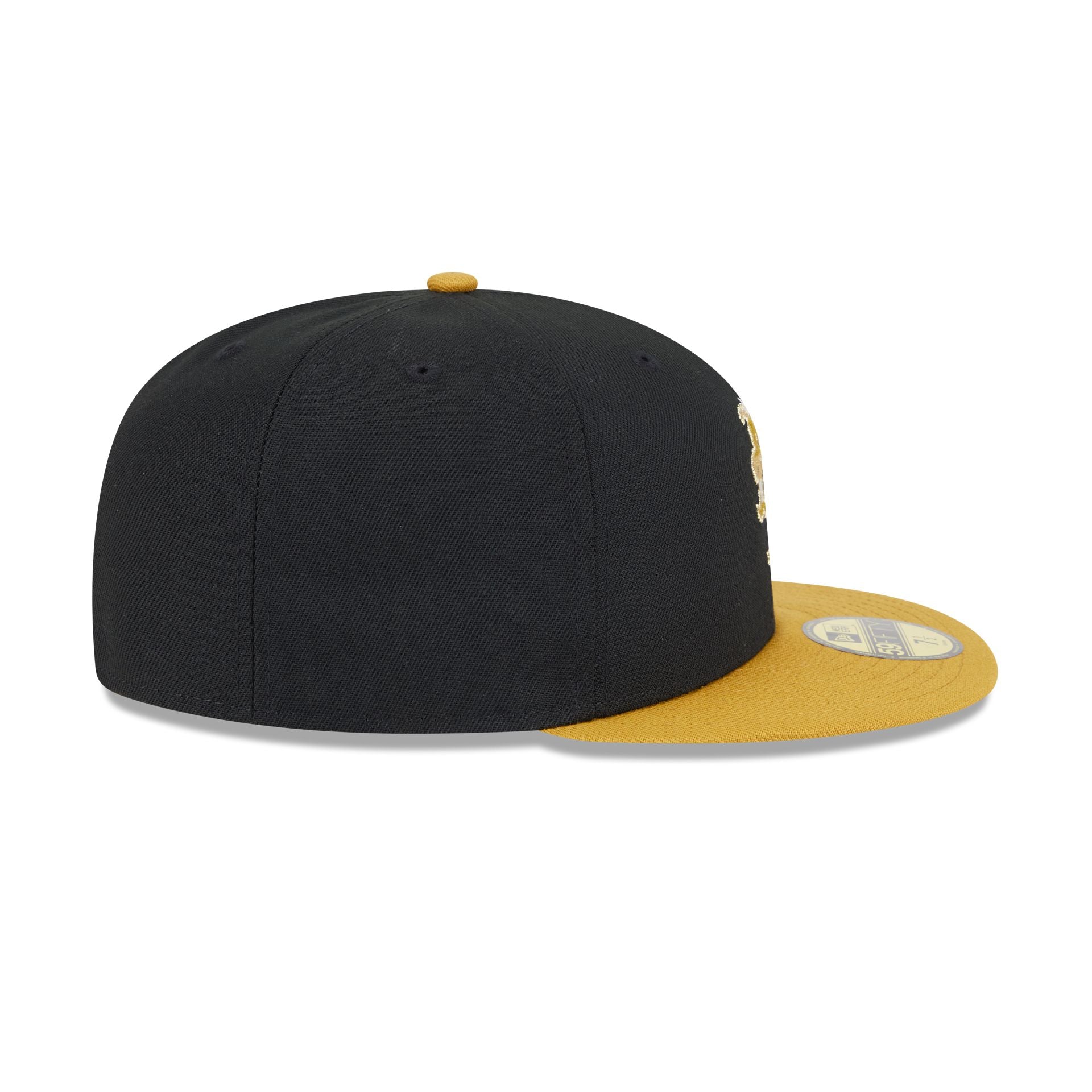 New York Mets Metallic Gold Logo 59FIFTY Fitted Hat