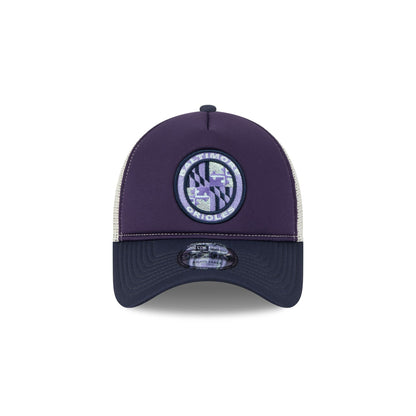 Baltimore Orioles Navy Purple 9FORTY A-Frame Trucker Hat