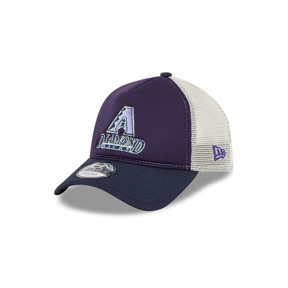 Arizona Diamondbacks Navy Purple 9FORTY A-Frame Trucker Hat