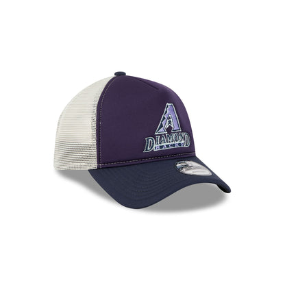 Arizona Diamondbacks Navy Purple 9FORTY A-Frame Trucker Hat