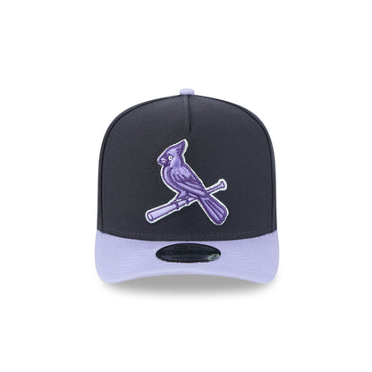 St. Louis Cardinals Navy Lavender 9FIFTY A-Frame Snapback Hat