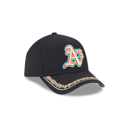 Athletics Ornate Visor 9FORTY A-Frame Snapback Hat