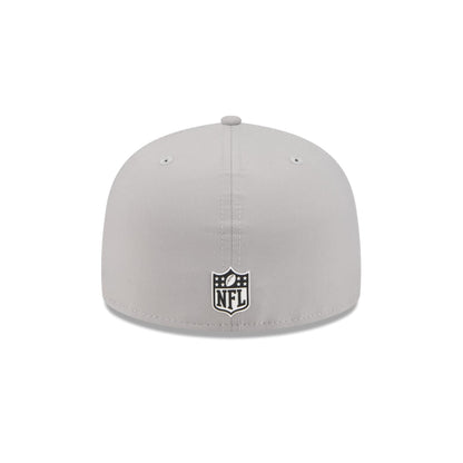 Las Vegas Raiders 2025 Sideline Hot Weather Gray 59FIFTY Fitted Hat