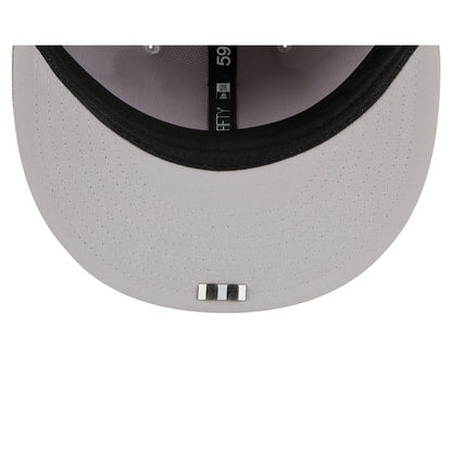 Las Vegas Raiders 2025 Sideline Hot Weather Gray 59FIFTY Fitted Hat