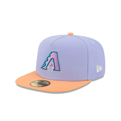 Arizona Diamondbacks Lavender 59FIFTY A-Frame Fitted Hat