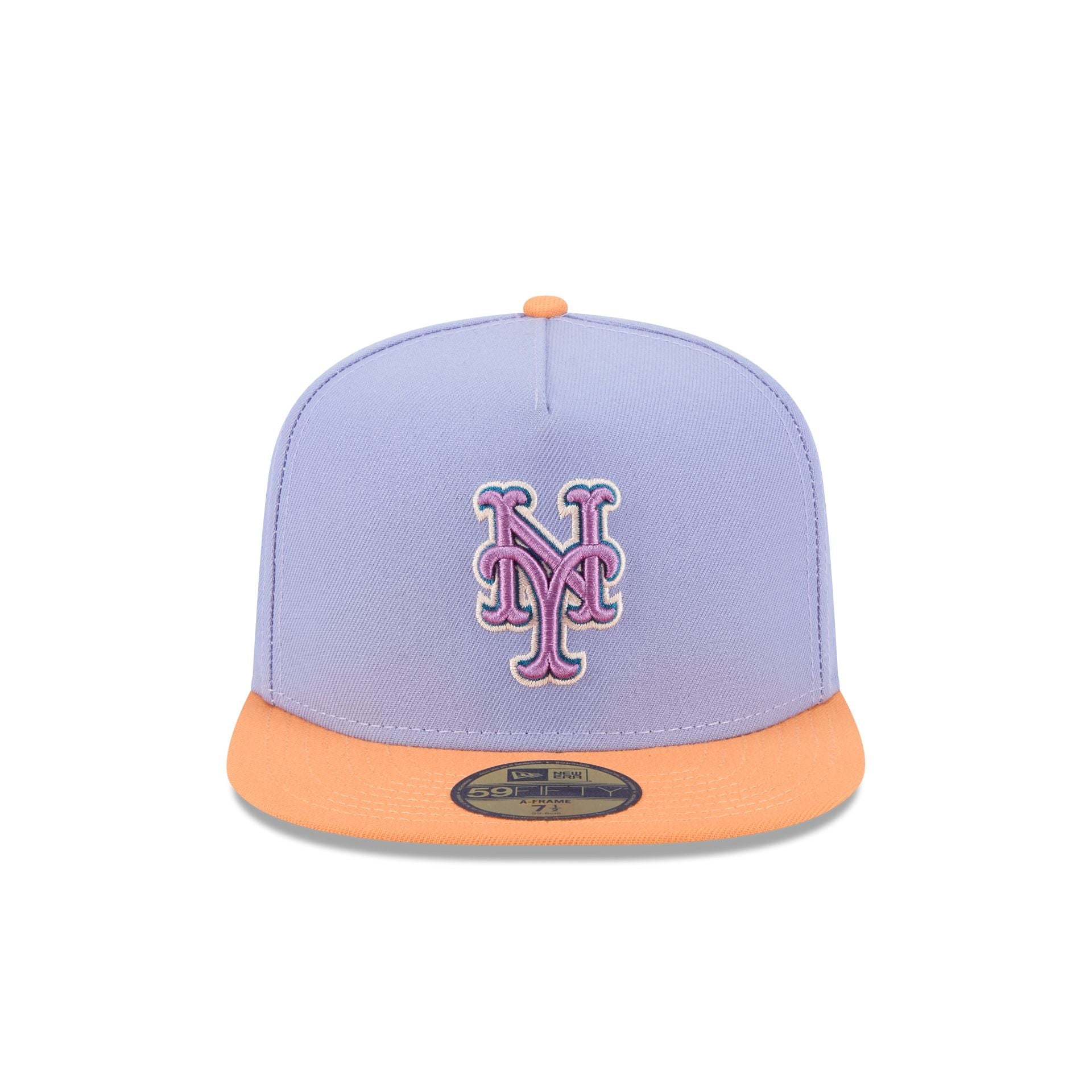 New York Mets Lavender 59FIFTY A-Frame Fitted Hat