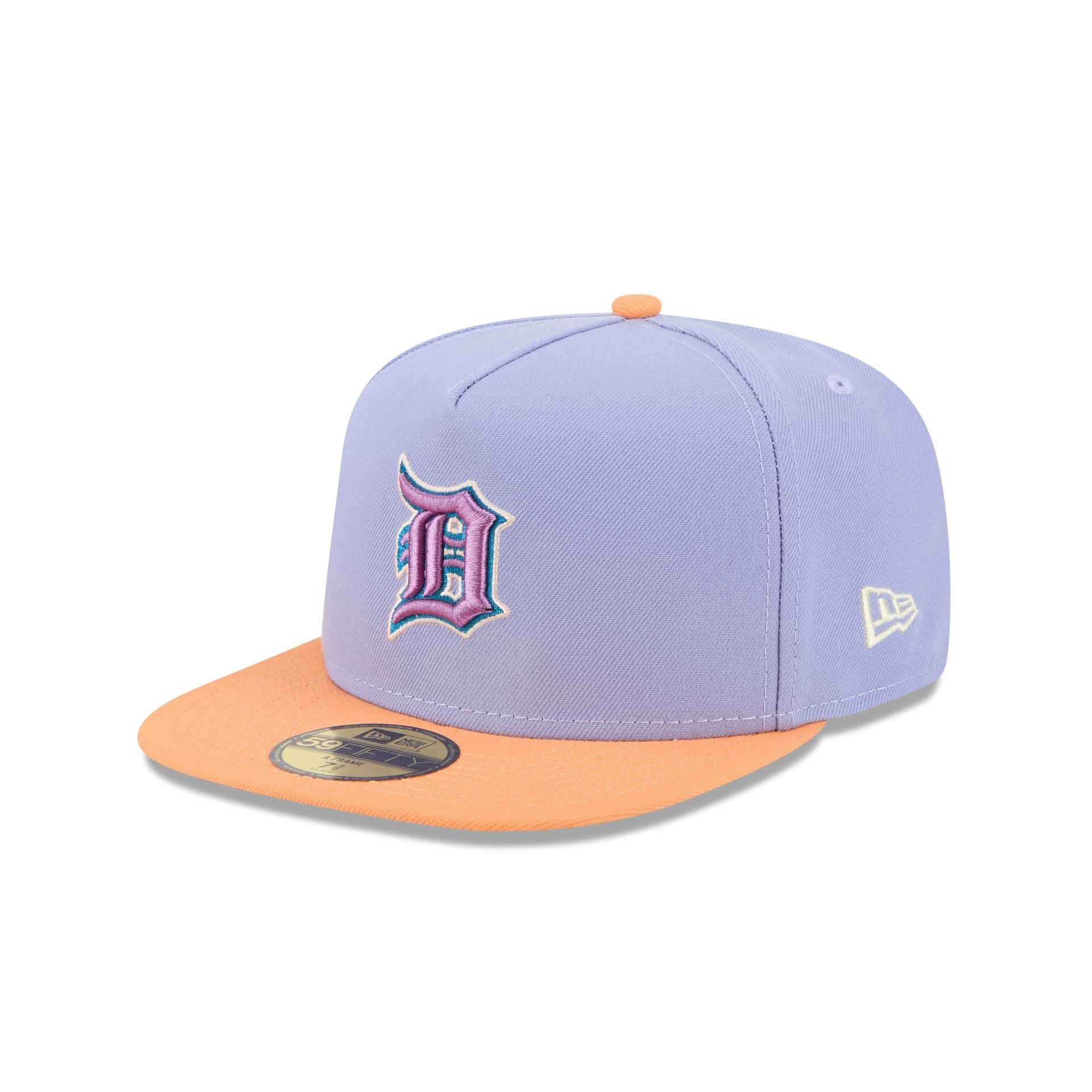 Detroit Tigers Lavender 59FIFTY A-Frame Fitted Hat
