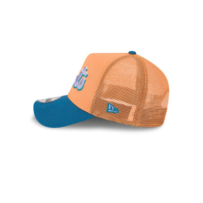New York Mets Orange Glaze 9FORTY A-Frame Trucker Hat