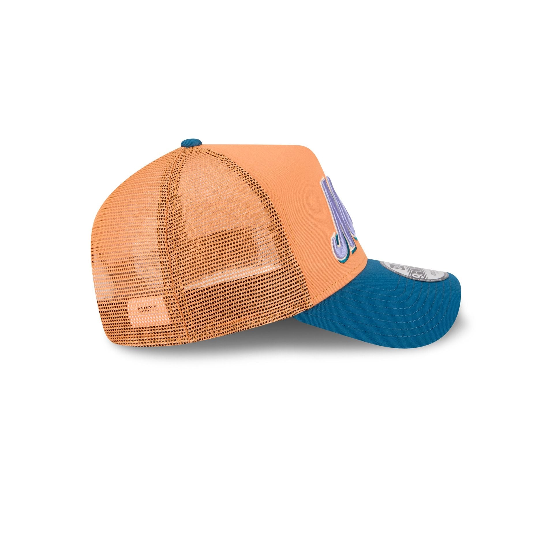 New York Mets Orange Glaze 9FORTY A-Frame Trucker Hat