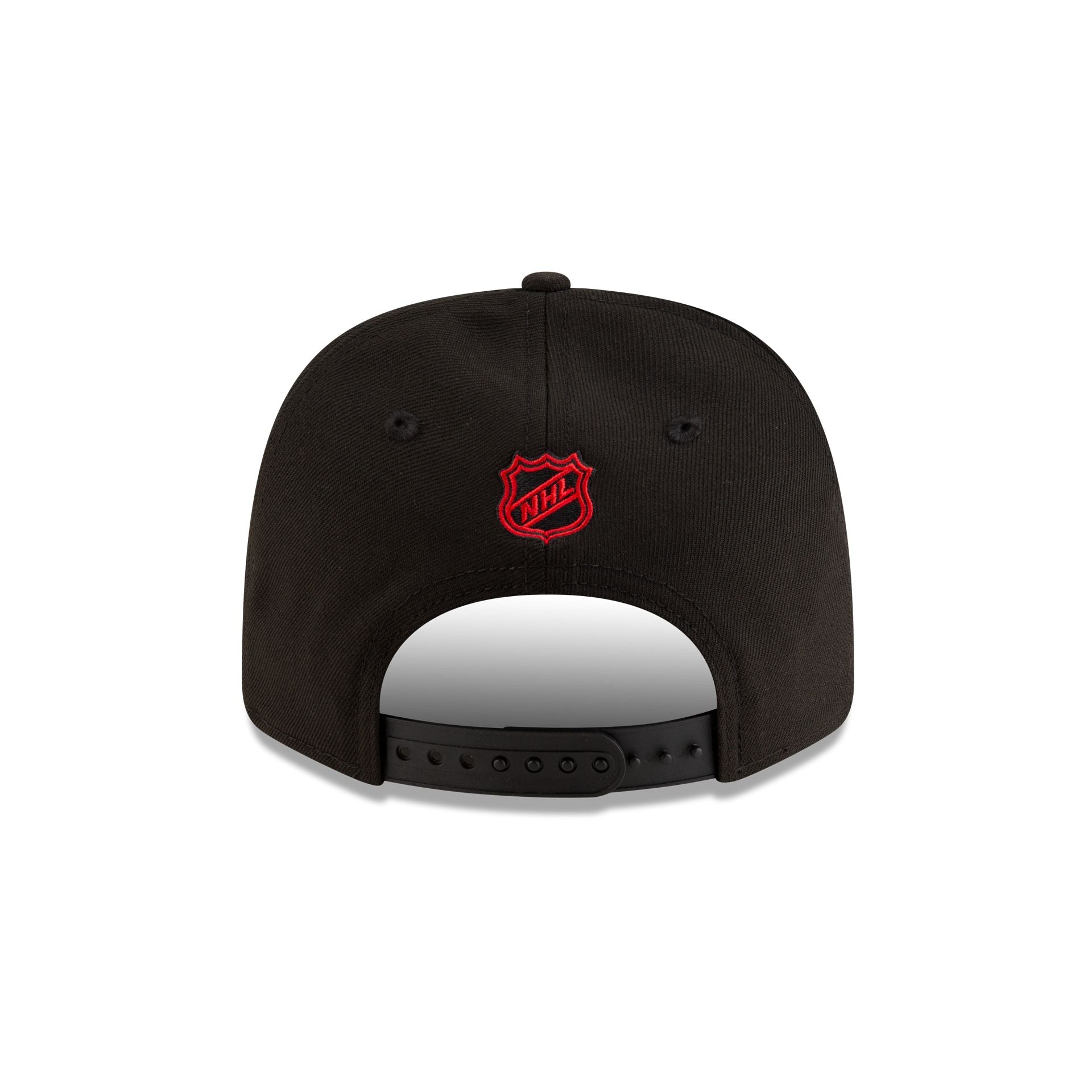 Chicago Blackhawks Team Black 9SEVENTY Stretch-Snap Hat