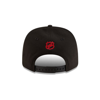 Chicago Blackhawks Team Black 9SEVENTY Stretch-Snap Hat