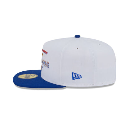 New York Mets Summer Derby White 59FIFTY A-Frame Fitted Hat