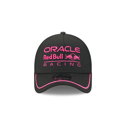 2025 Miami Race Oracle Red Bull Racing Black 9FORTY A-Frame Snapback Hat