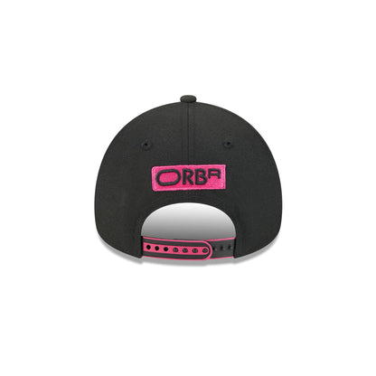 2025 Miami Race Oracle Red Bull Racing Black 9FORTY A-Frame Snapback Hat