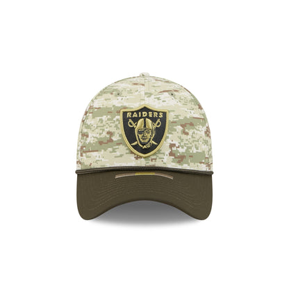 Las Vegas Raiders 2025 Salute to Service Digi Camo 39THIRTY Stretch Fit Hat
